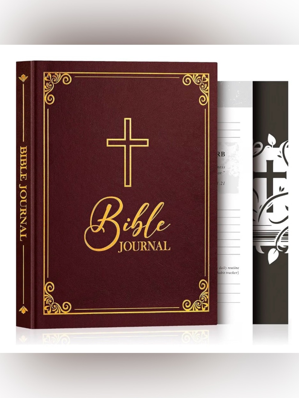 Bible Prayer Journal brown hardcover